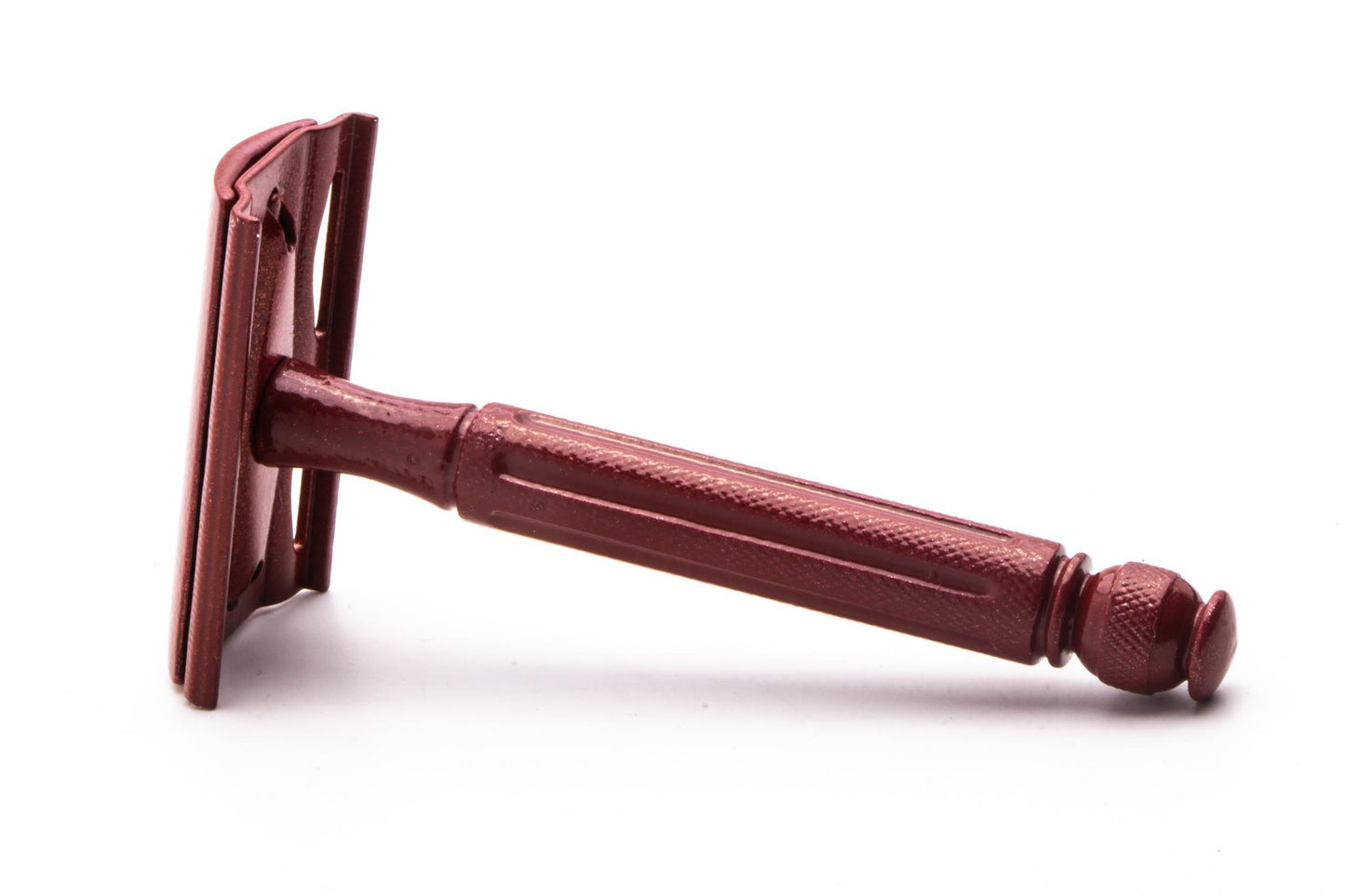 1940's Gillette Contract Ball End Tech Double Edge Safety Razor | Red