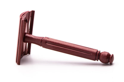 1940's Gillette Contract Ball End Tech Double Edge Safety Razor | Red