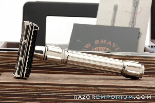 Raw Shaving RS-18 Clear Cut Stainless Steel Safety Razor with Lubricating Strips