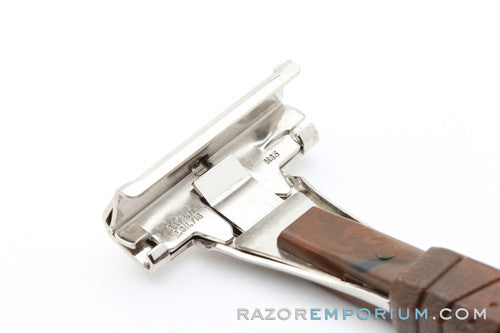 1960's Schick Grip Injector Safety Type L Razor w Tennis & Golf Handle - Good