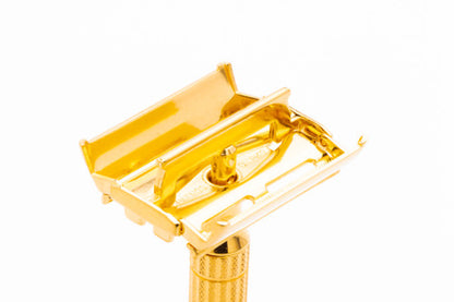 1951 Gillette Aristocrat Double Edge Safety Razor  W2 | 24k Gold Revamp
