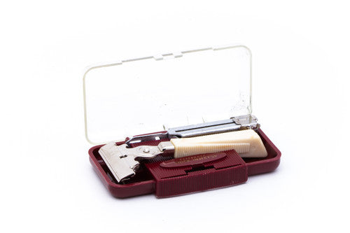 Schick Injector Type G7 Single Edge Safety Razor With Original Case and Key