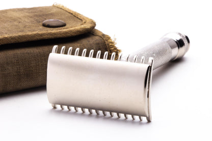 1918 Gillette Ball End Old Type Three Peice Khaki Service Double Edge Razor Set | US Army