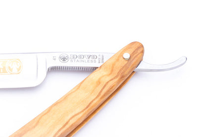 5/8" Dovo 'INOX' Olive Wood Straight Razor | Used With Case