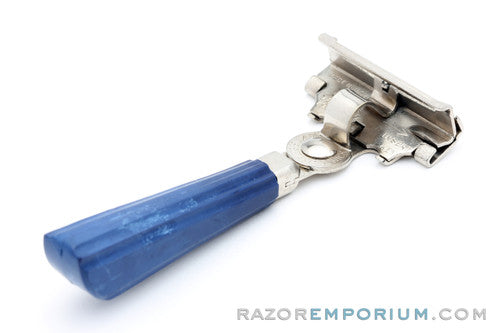 1950s Schick Injector Blue Safety Razor Set