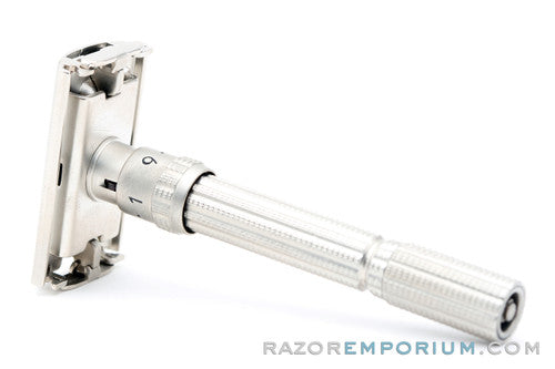 1968 Gillette N2 Slim Adjustable DE Safety Razor Satin Nickel Revamp