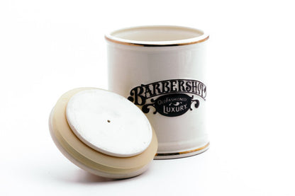 Barbershop Old Fashioned Luxury Shaving Jar with Lid