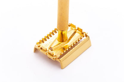 1930's Gillette Sheraton Double Edge Safety Razor Set  | 24K Gold Revamp