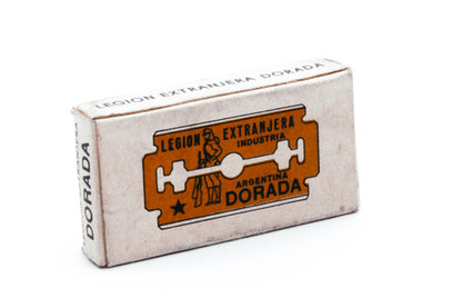 Legion Extranjera Dorada - DE Safety Razor Blades - NOS Gold Argentina