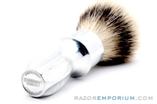 Rubberset Vintage Shave Brush No. 4 | Superfine Badger Revamp