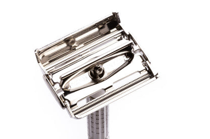1962 Gillette Flair Tip Super Speed Razor Factory Nickel Revamp H3