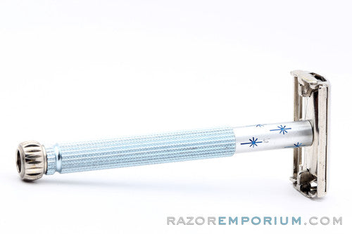 1968 Gillette Blue Star Lady Gillette DE Safety Razor N1 - Good