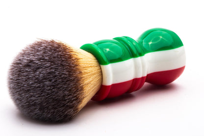 RazoRock | Italian Barber Italian Flag Plissoft Synthetic Shaving Brush - 24mm