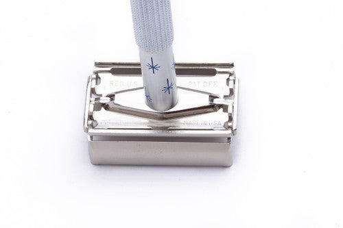 1963 Gillette Blue Star I3 Lady Gillette Double Edge Safety Razor