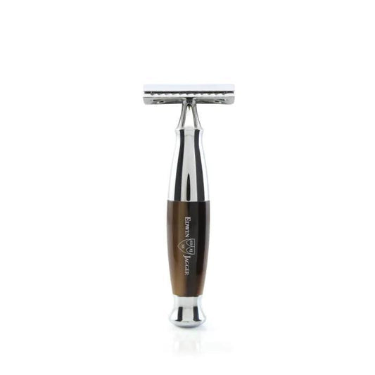 Edwin Jagger | Imitation Horn & Chrome DE Safety Razor