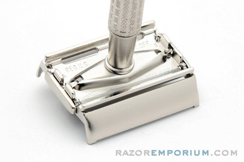1960 Gillette Flair Tip Double Edge Super Speed Safety Razor Factory Nickel Revamp A3