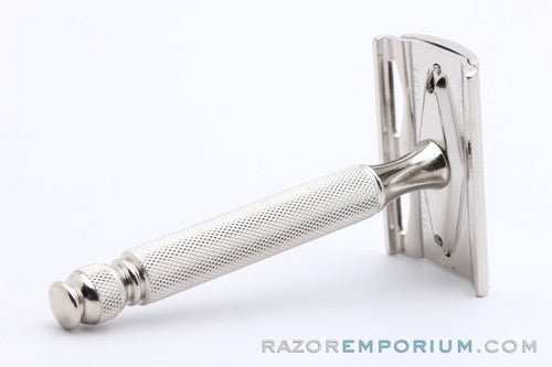1939-1947 Gillette Ball End Tech DE Safety Razor | Factory Nickel Revamp