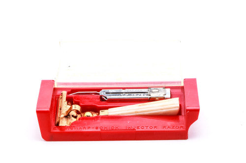 1950's Eversharp Schick Gold Razor Set with Case & Injector Blades