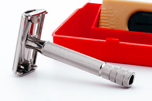 1940's Super Speed Double Edge + Red Case & Blade Dispenser