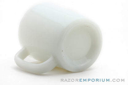 1950's Tally Ho  Vintage Milk Glass Horse Drawn Carriage Shave Mug