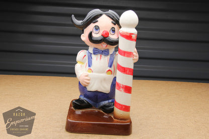 Looie Cousin Barber Pole Porcelain Blade Safe