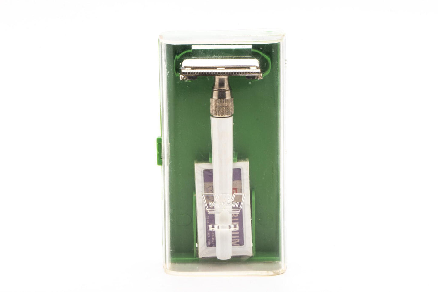 Vintage Wizamet W-6 TTO Double Edge Safety Razor Set | Original Condition