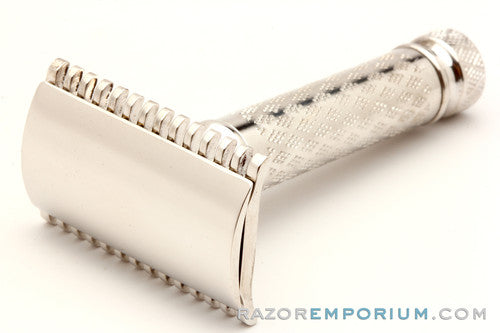 1920's Gillette Silver New Improved Style Travel (DE) Safety Razor Set w/ Blade Bank & Case