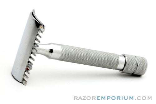 Gaudin Open Comb DE Safety Razor Set w/  Case Blade Bank & Blades | Marseille