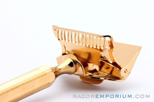 1930's Gem Junior Single Edge Safety Razor 24K Gold Revamp