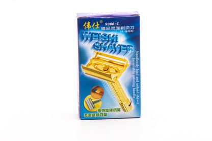 Weishi Gun Metal TTO Double Edge Safety Razor With Case & Mirror