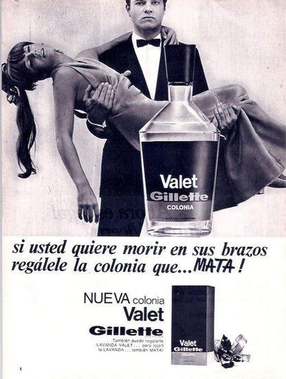 1970's Gillette Valet Cologne - Argentina