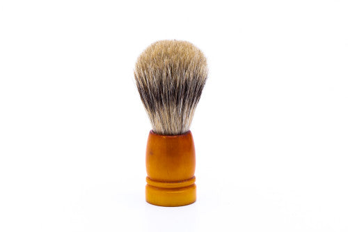 Baton Pure Badger 7644 Set in Rubber Shave Brush | Vintage Restored