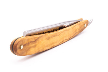 5/8" Dovo 'INOX' Olive Wood Straight Razor | Used With Case