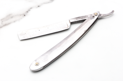 5/8" Vintage Restored Antoni Tadross 2874 Straight Razor With Metal Scales