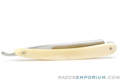 5/8" H. Boker Natural Bone Handles Straight Razor | Shave Ready