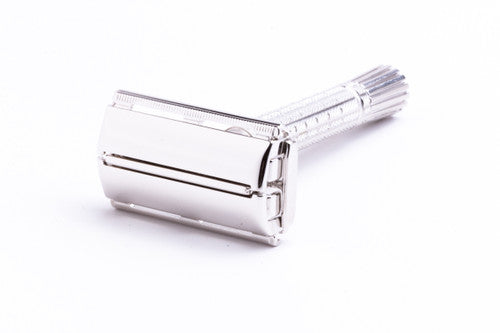 1960 F4 Gillette Flare Tip Super Speed DE Razor | Rhodium Revamp