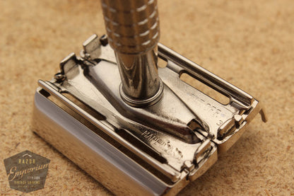Gillette 1954 Z3 Super Speed DE Safety Razor * Nickel REVAMPED