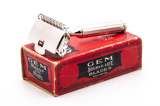 1912 Gem Single Edge Safety Razor Set | Original Condition