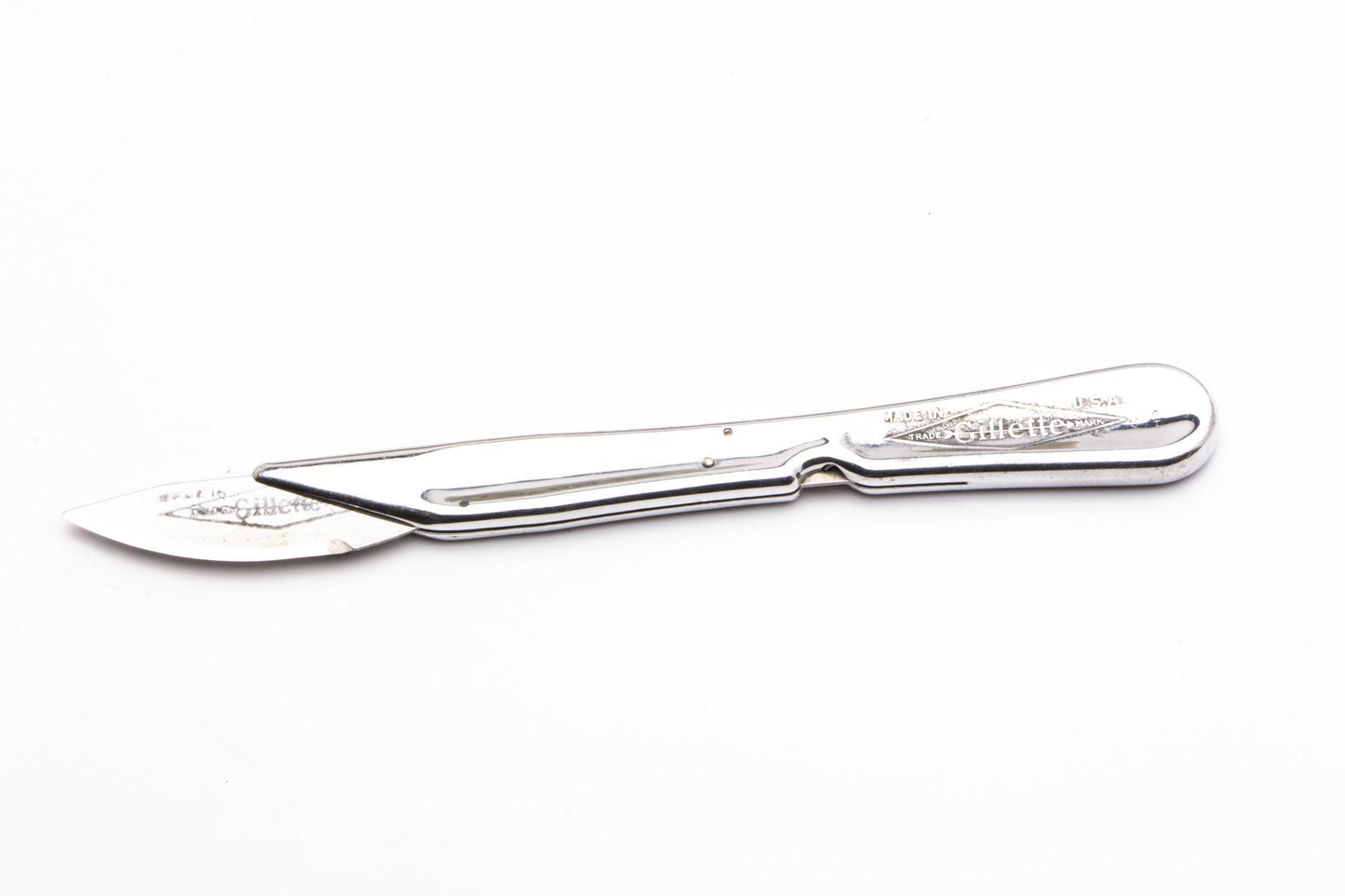 1920's Gillette Safety Razor Co. Office Knife w/ Replaceable Blades, Instructions & Original Case