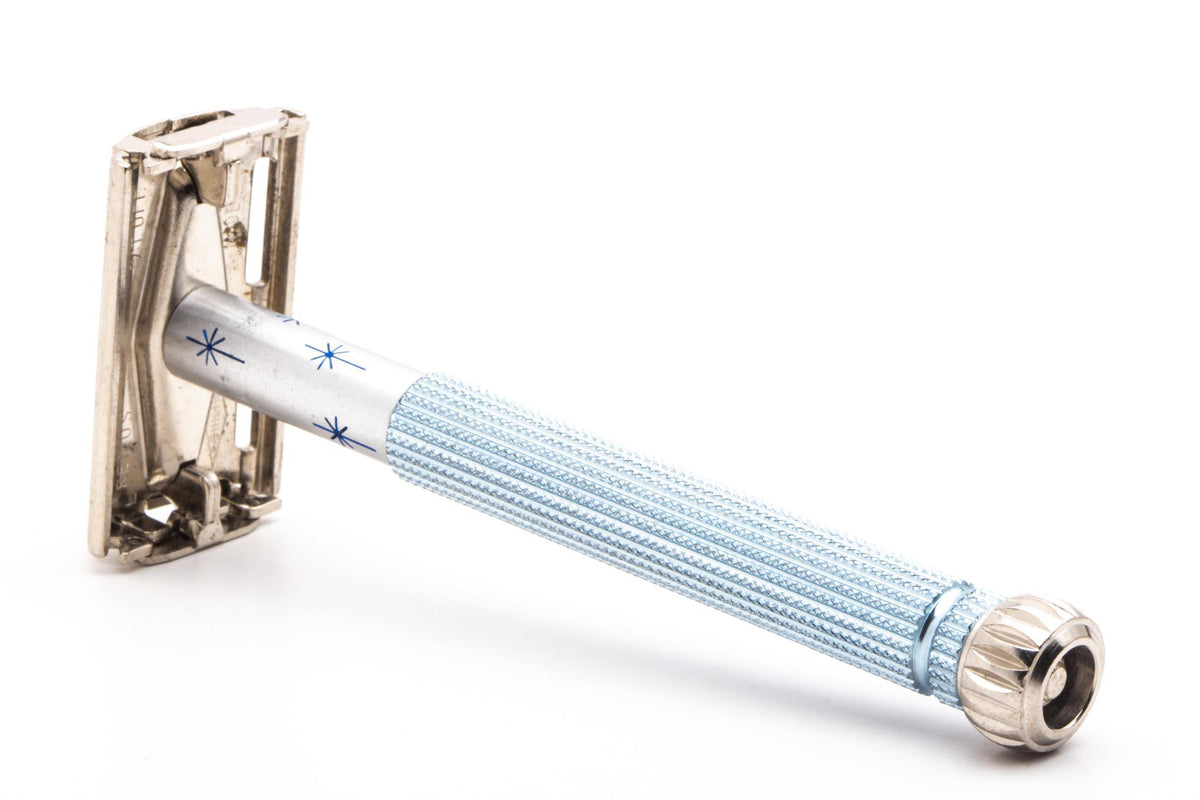 Gillette Razor Stars 1966 L2 Gillette Blue Star Lady Gillette Double Edge Safety Razor | Or ...