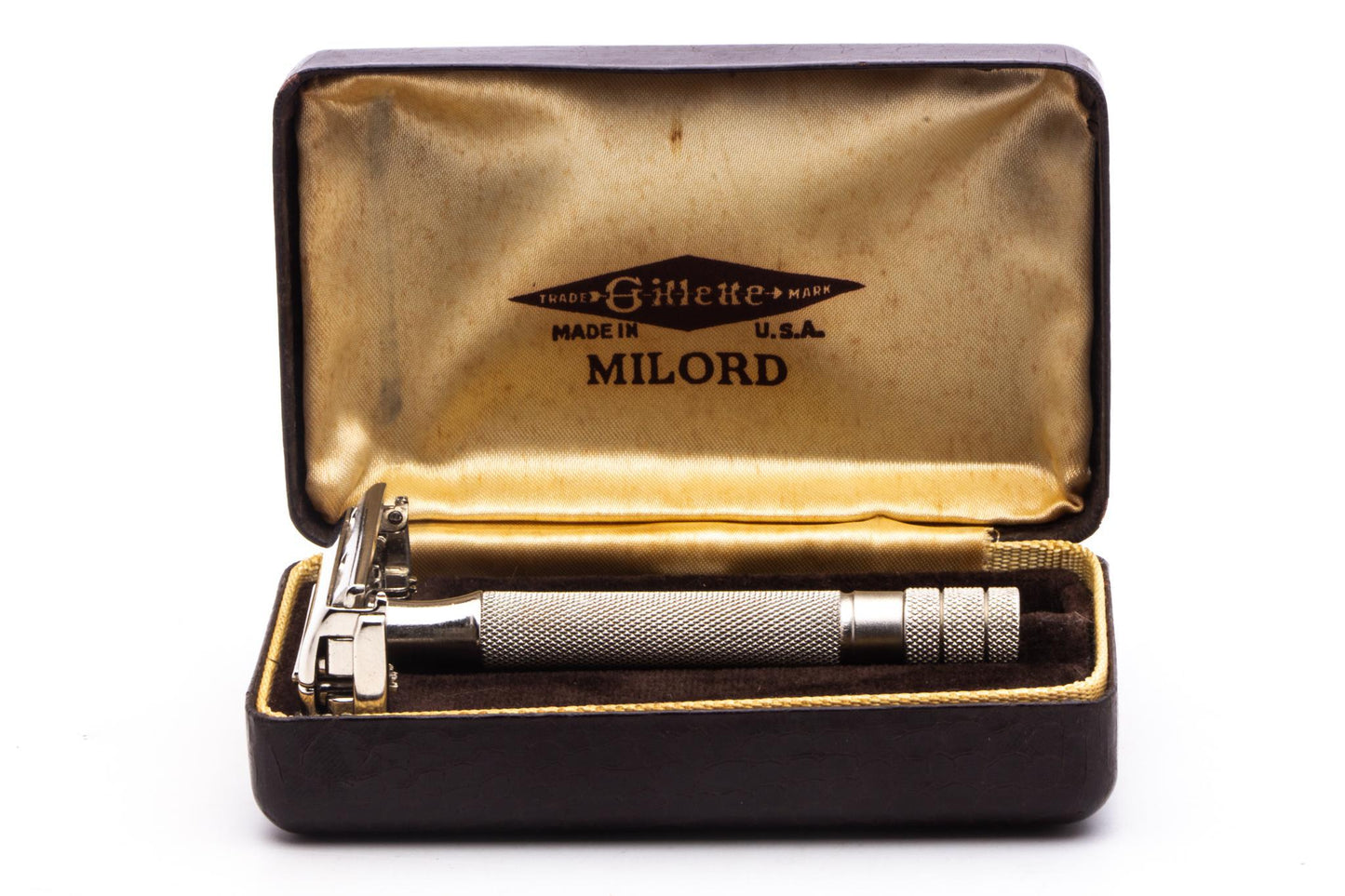 1940-46 Gillette Milord Double Edge Safety Razor Set | Original Condition