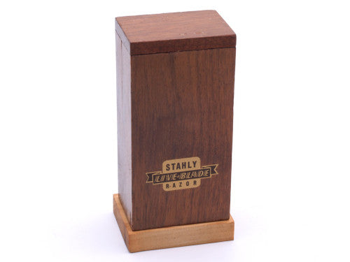 Stahly Live Blade Wind Up Vibrating DE Safety Razor w/ Wood Box