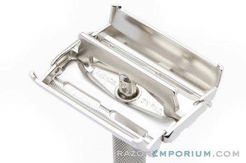 1959 Gillette Super Speed DE Safety Razor Factory Nickel Revamp