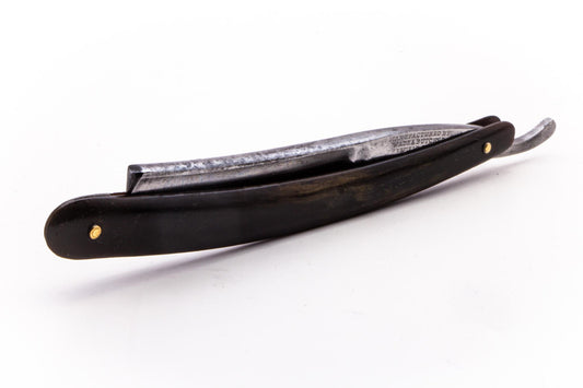 11/16" Wade & Butcher Straight Razor w/ Original Black Walnut Scales