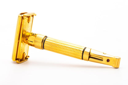 1950's Gillette Gold Adjustable Serial Toggle Double Edge Safety Razor | Original Condition