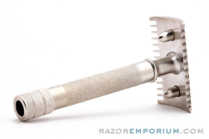1908 1916 Gillette Single Ring Old Type DE Safety Razor | Factory Nickel Revamp