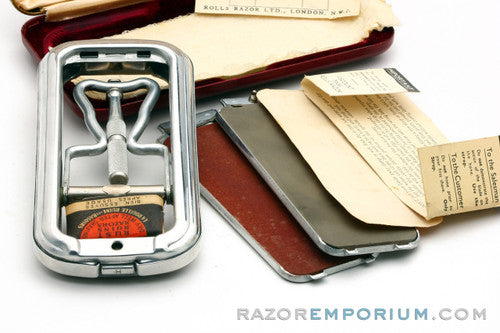 1940's Rolls Razor "Viscount" Safety Razor Set - Excellent