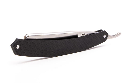 7/8" J.A Henckles Friodur Inox Stainless Steel Straight Razor | Carbon Fiber Scales