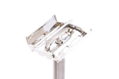 1940's Gillette TTO Super Speed Double Edge Safety Razor With Case and Blade Bank