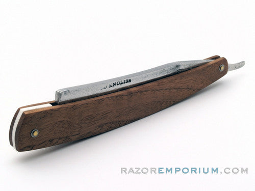 6/8" C. Morton "Old English Straight Razor w/ Black Walnut Scales